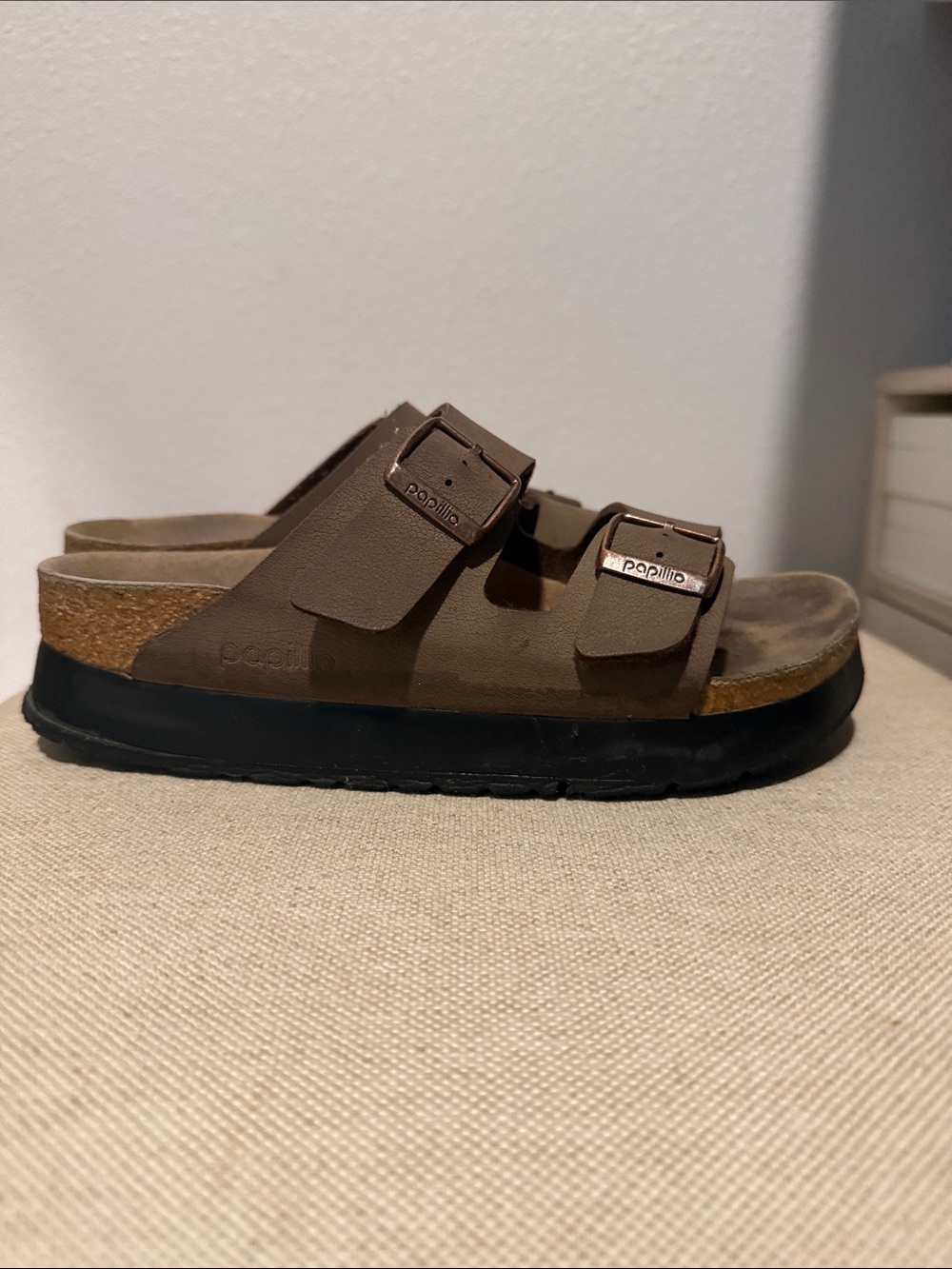 Papillio Birkenstock Sandals with Black Sole size 36